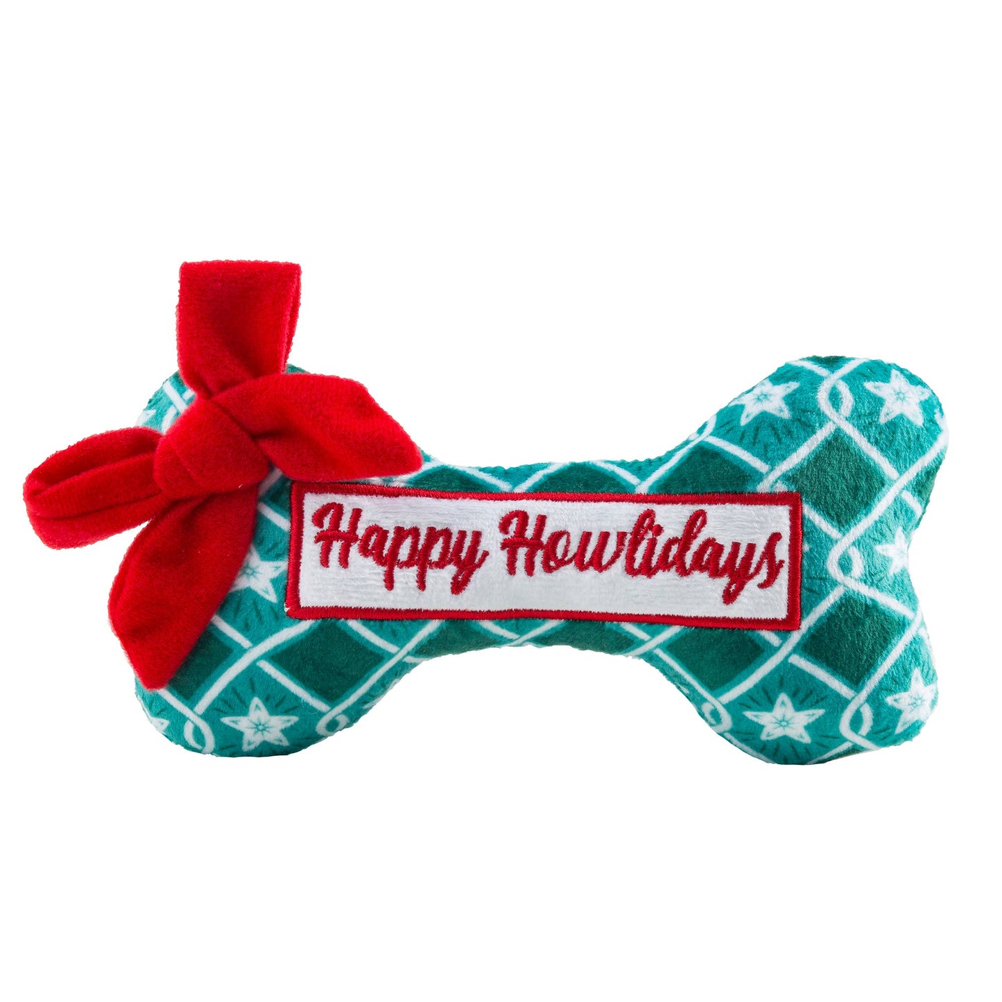 Green Stars - Happy Howlidays Puppermint Bones Christmas Dog Toys