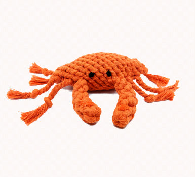 Crab 100% Cotton Rope Toy – Le Chien Bleu NY