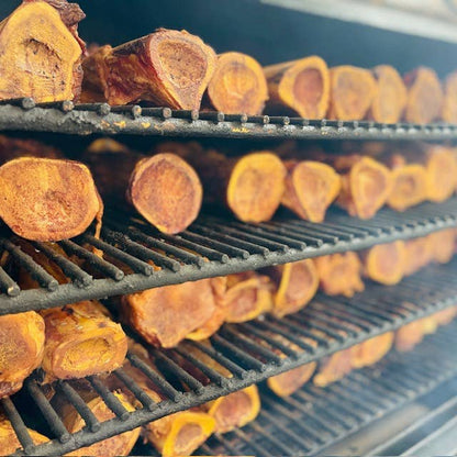 Cold smoked marrow bones