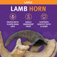 Icelandic+ Large Lamb Horn Dog Treat 12-Ct