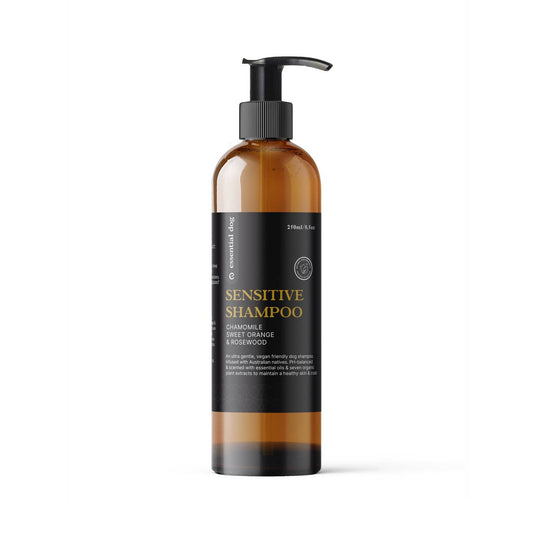 Natural Sensitive Dog Shampoo (Chamomile, Orange & Rosewood)