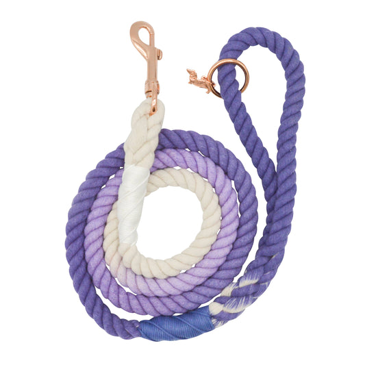 Dog Rope Leash - Ombre Purple