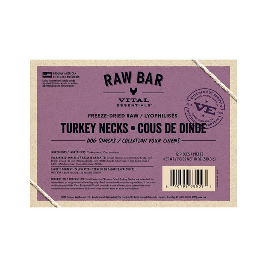 Vital Essentials RAW BAR FD Raw Turkey Necks 1 pc