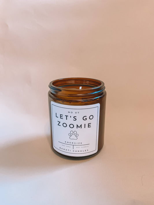 Let's Go Zoomie- 8 ounce candle