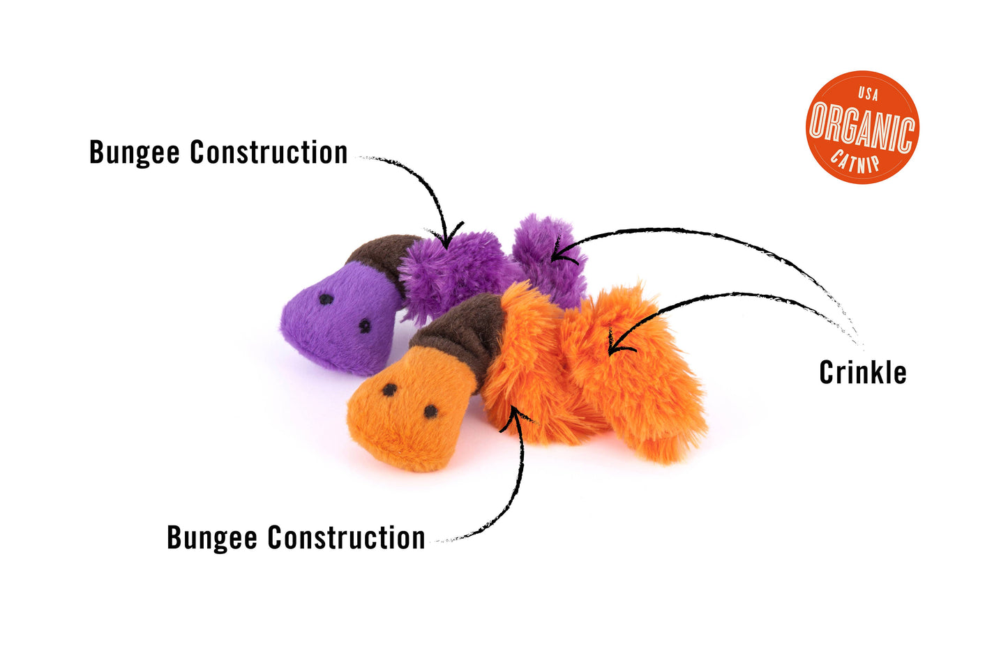 Feline Frenzy - Wiggly Wormies Cat Toy