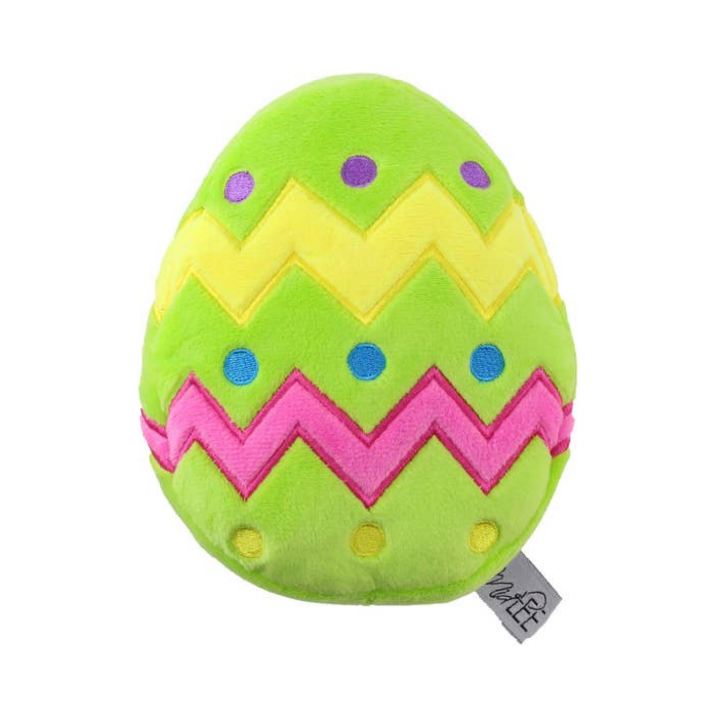 Plush Easter Egg Dog Toy with Squeaker