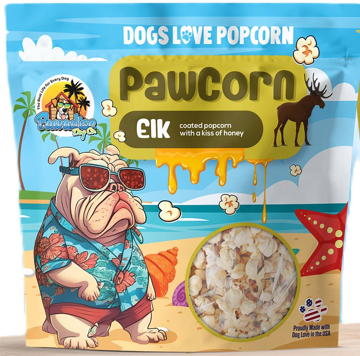 PawCorn Healthy Dog Treats - Elk