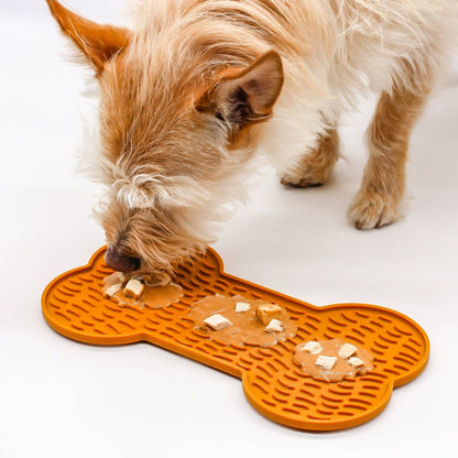 Lick Mat Dogs + Cats 100% Silicone BPA Free | Butterscotch