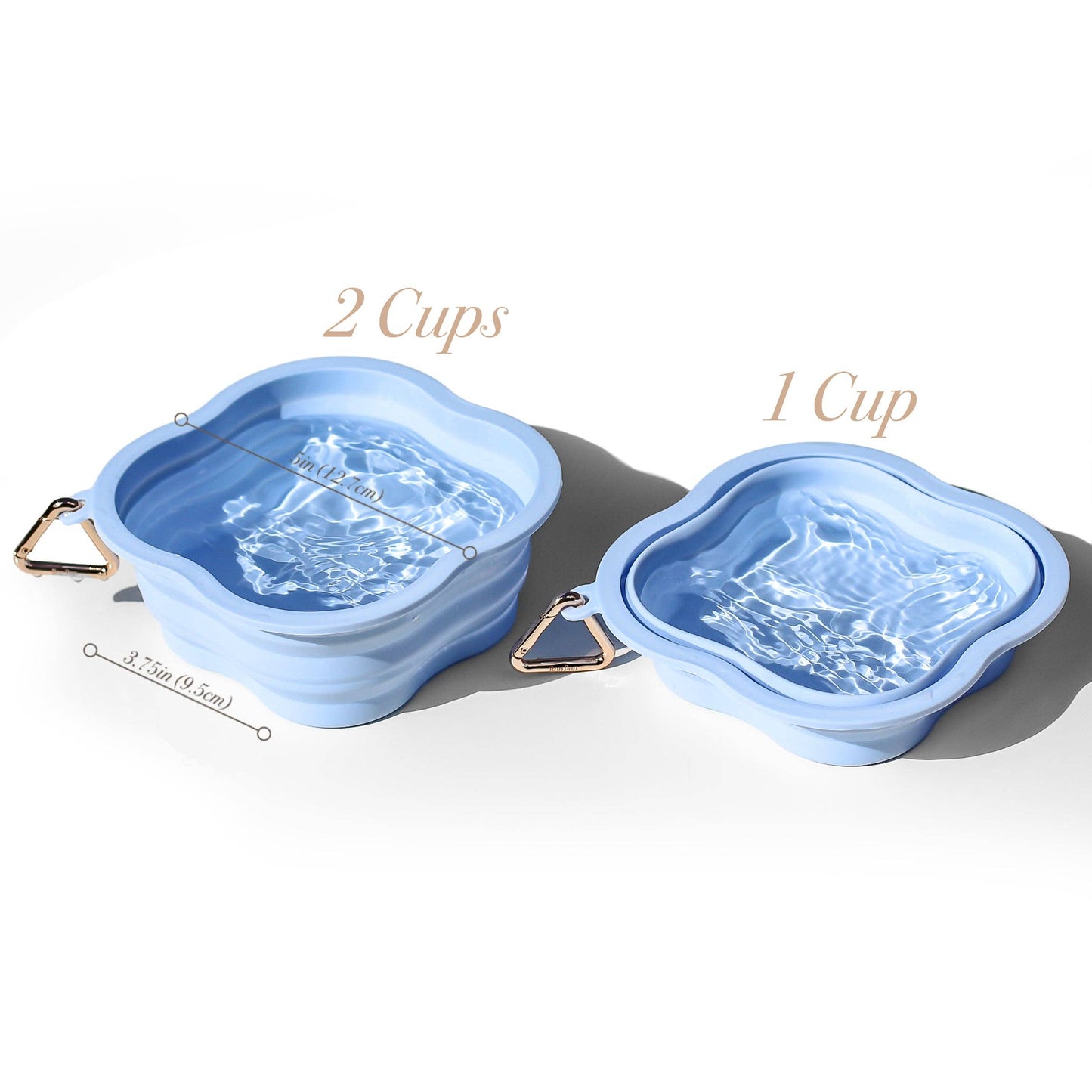 Collapsible Water Bowl Silicone BPA Free | Sky Blue