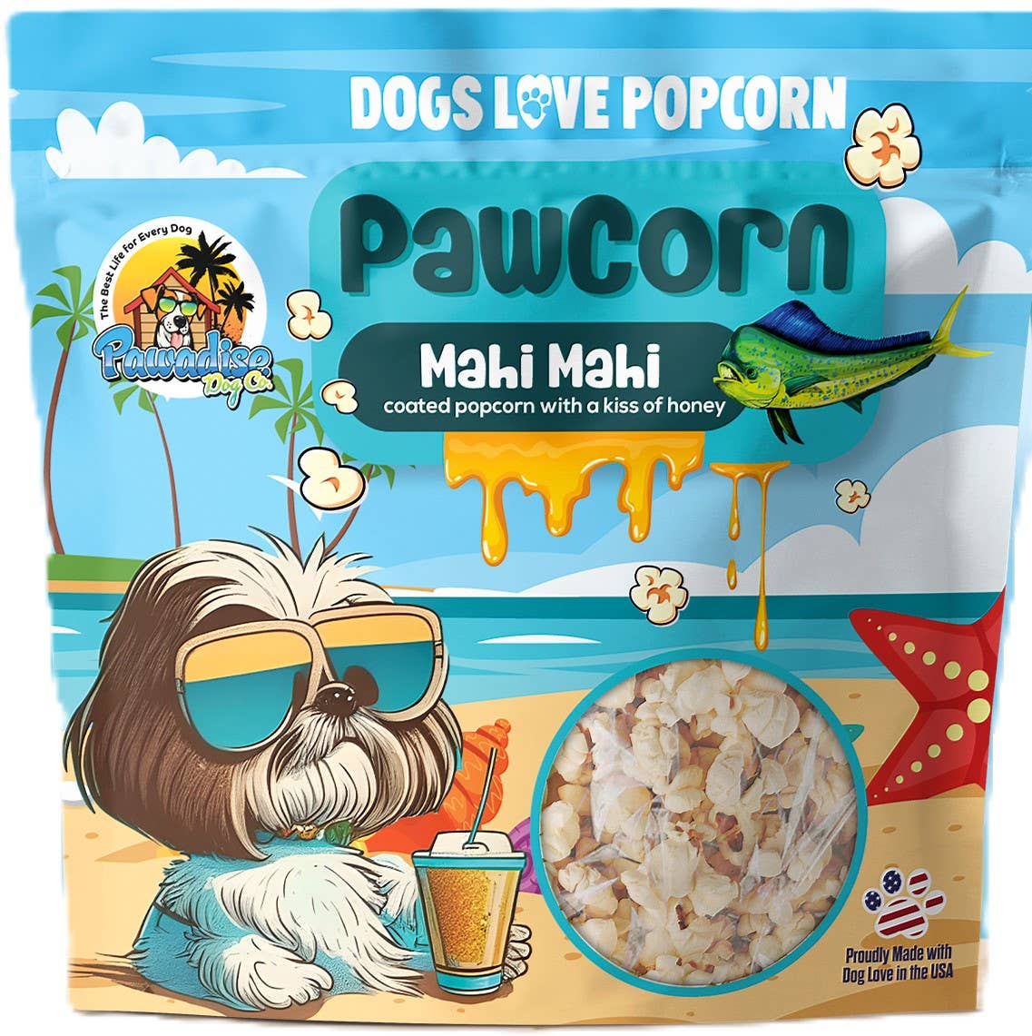 PawCorn Healthy Dog Treats - Mahi Mahi (Limited Edition)