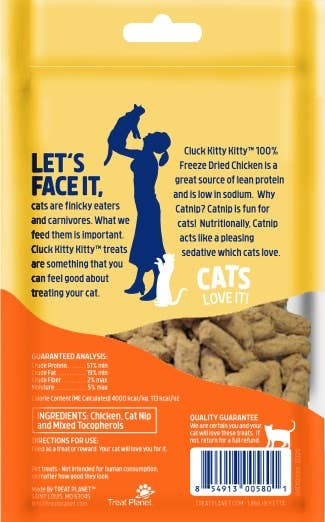 Kitty Kitty Cluck Freeze Dried Chicken Treat with Catnip