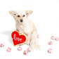Midlee Valentine's Hearts Dog Tennis Balls: Regular