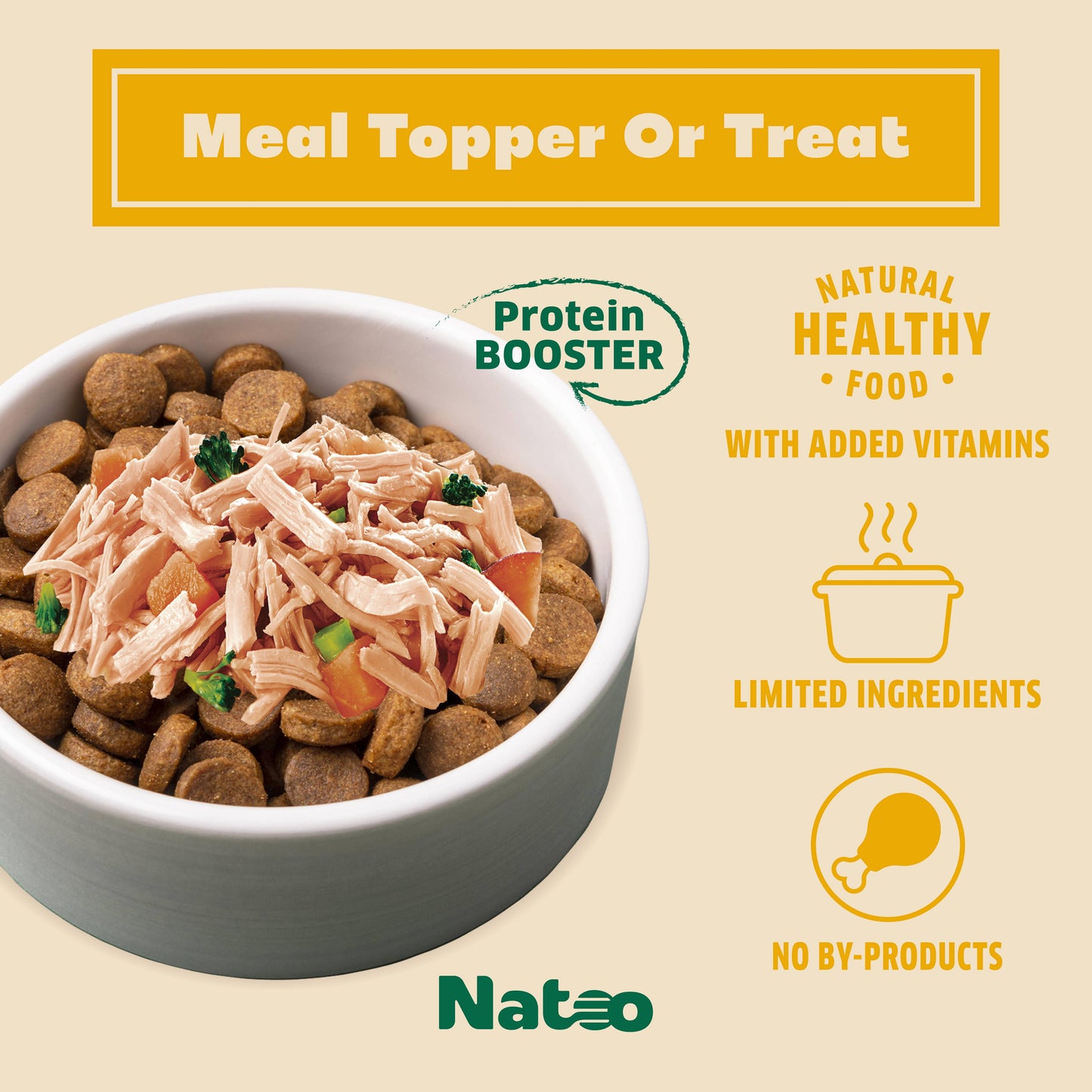 Natoo Topper for dogs - Chicken with Sweet Potato & Broccoli