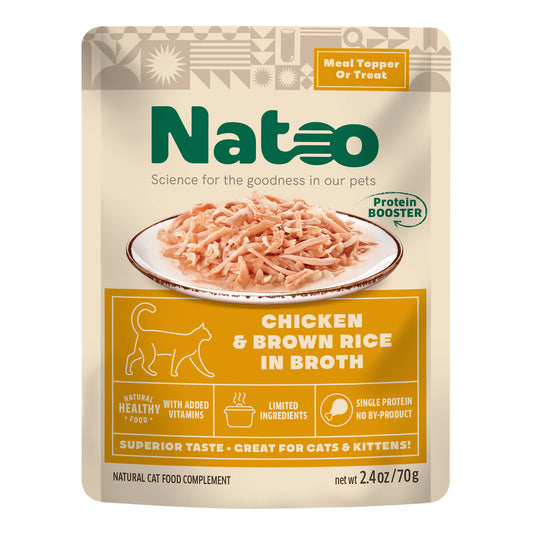 Natoo Topper for cats - Chicken & Brown Rice