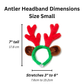 Midlee Christmas Reindeer Small Dog Antlers