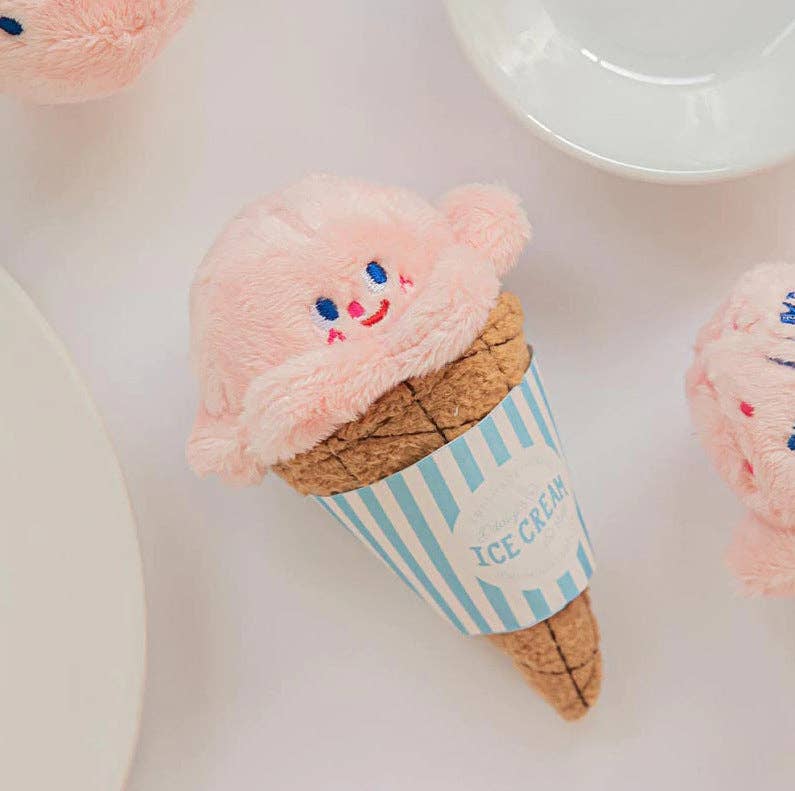 Petkin - Icecream Shape Dog Toy: Pink
