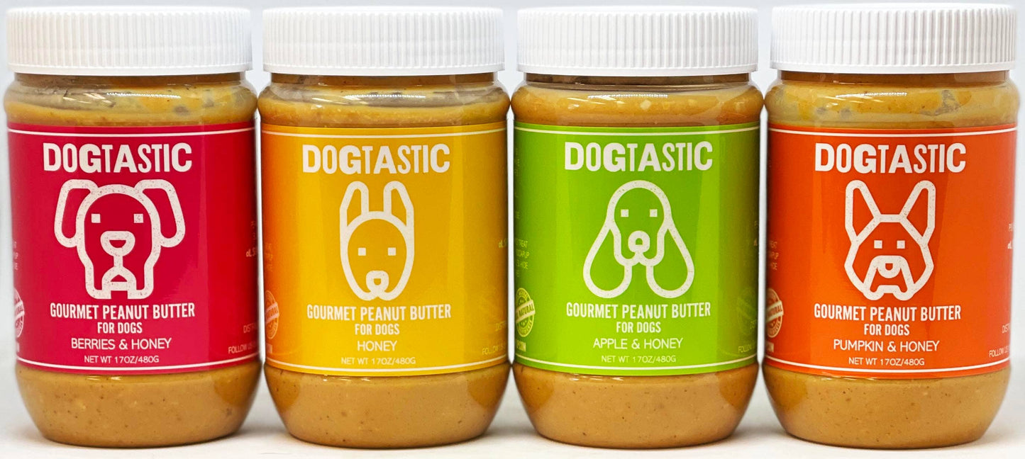 Dogtastic Gourmet Peanut Butter for Dogs - Pumpkin & Honey Flavor: Peanut Butter - Pumpkin & Honey