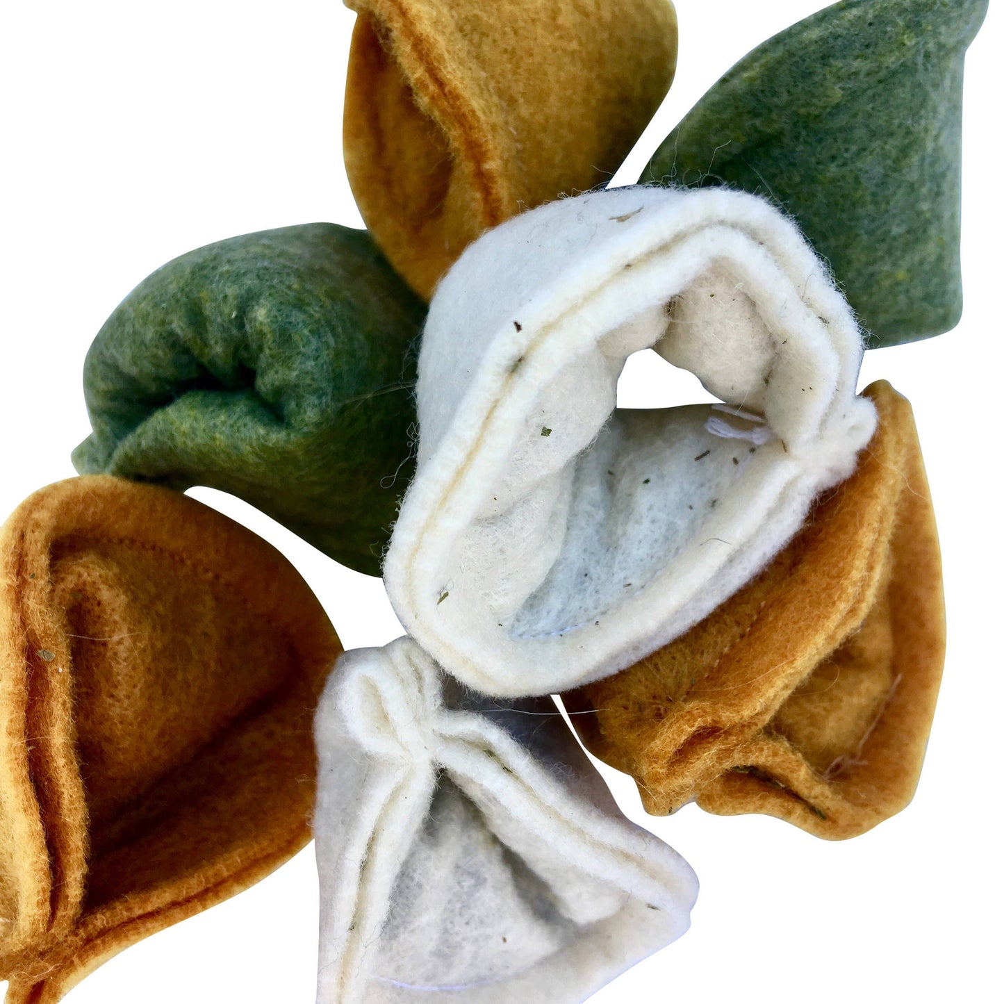 Wool Felt Catnip Tortellini