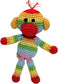 Knit Knacks Rainbow Monkey Organic Cotton Small Dog Toy