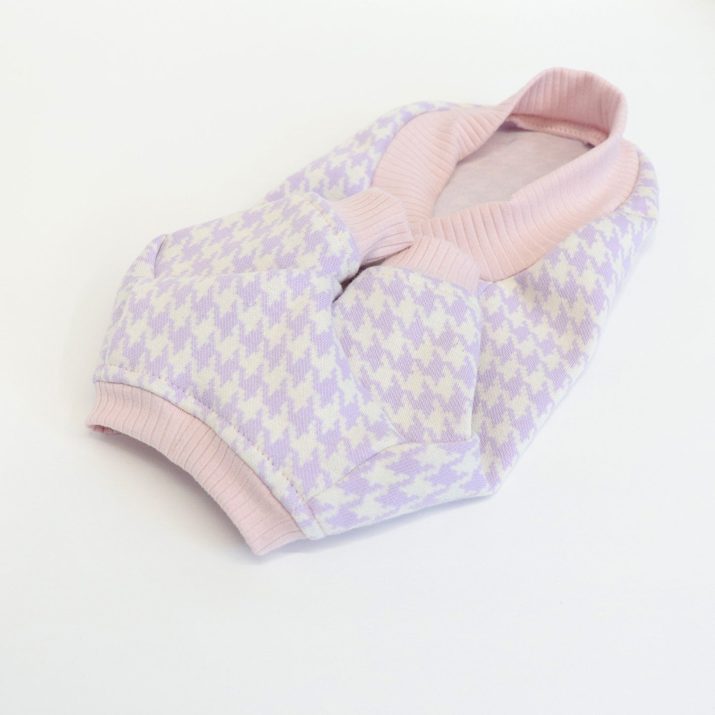 LCB Houndstooth Sweater Top - Lavender