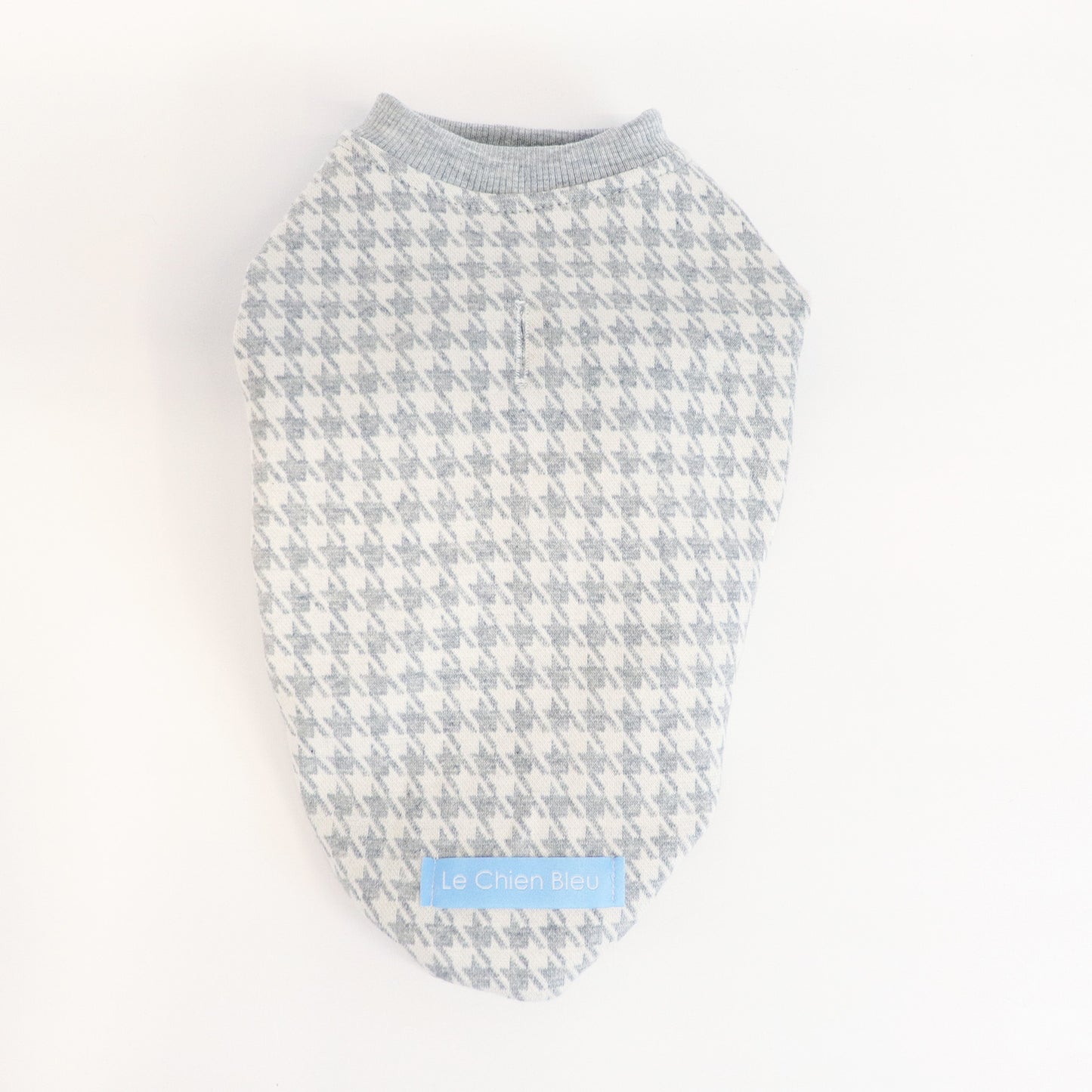 LCB Houndstooth Sweater Top - Grey