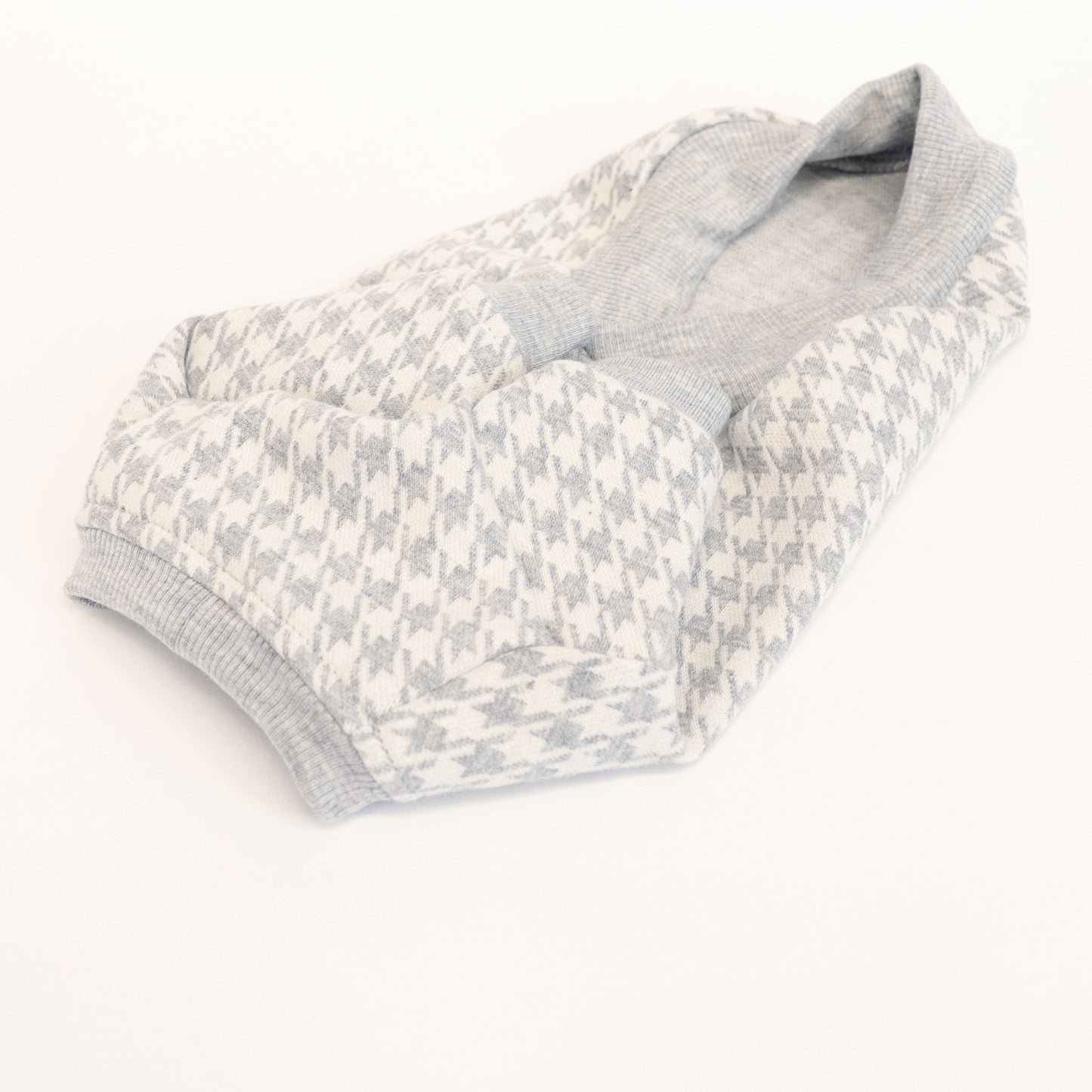 LCB Houndstooth Sweater Top - Grey