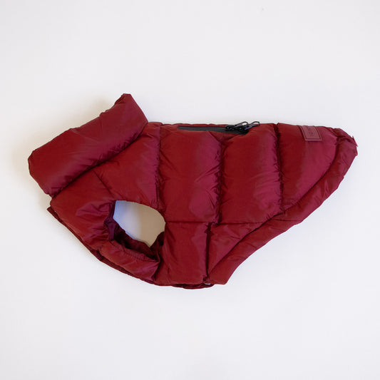 Waterproof Puffer Jacket - Burgundy