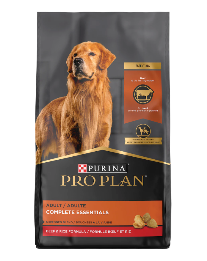 Purina Pro Plan Adult Complete Essentials Shredded Blend Beef and Rice