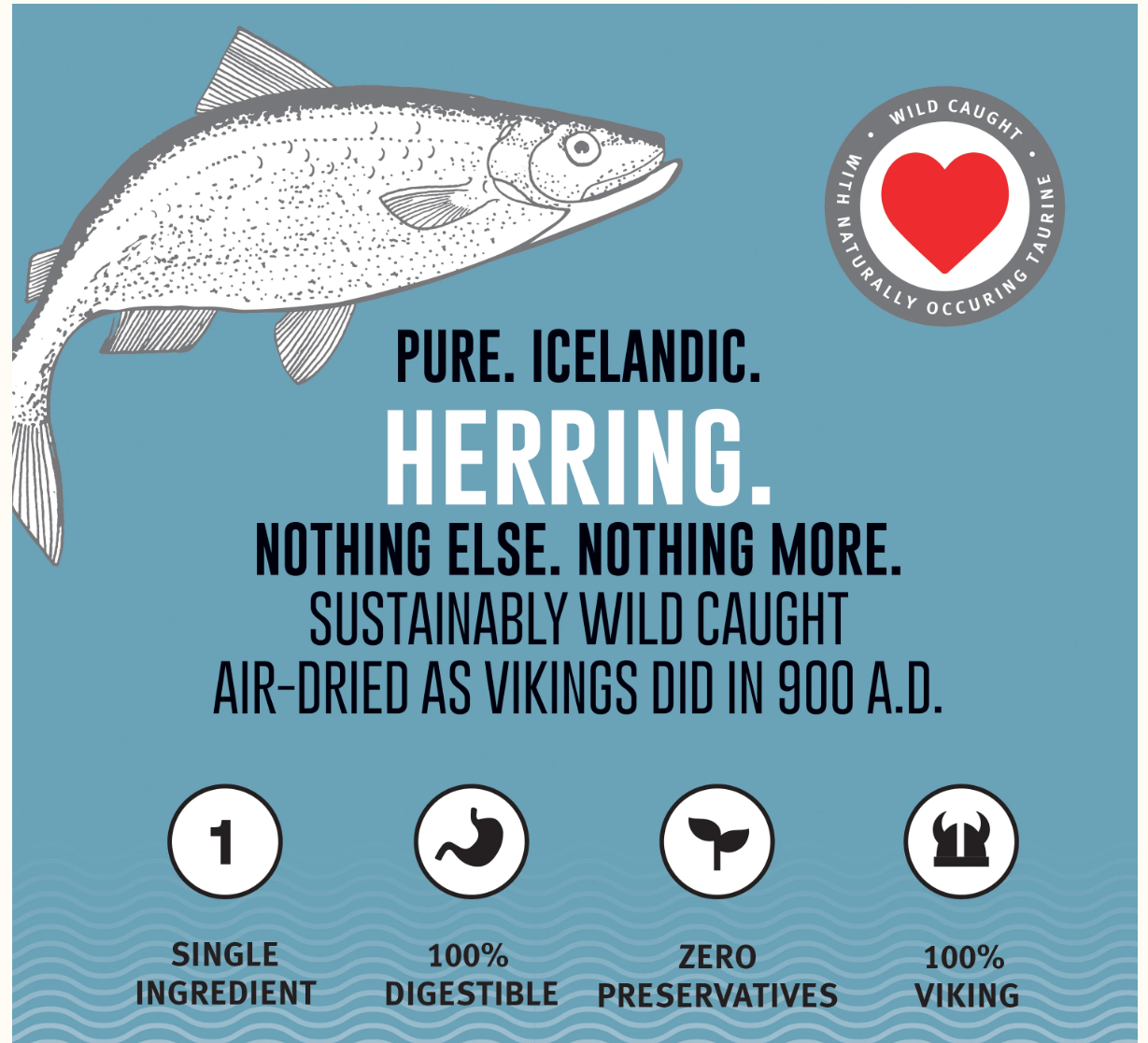 Icelandic+ Herring Whole Fish Dog Treats - 3oz