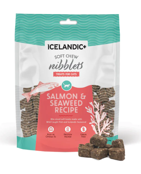 Icelandic+ Soft Chew Nibblets-Salmon&Seaweed (Cats)