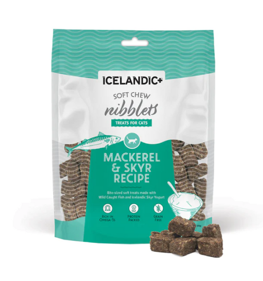 Icelandic+ Soft Chew Nibblets-Mackeral&SKYR (Cats)