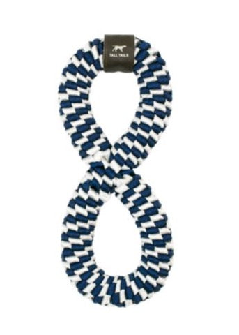Tall Tails Navy Braided Infinity Toy