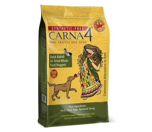 CARNA4 Hand Crafted Dog Food, 3-Pound, Duck
