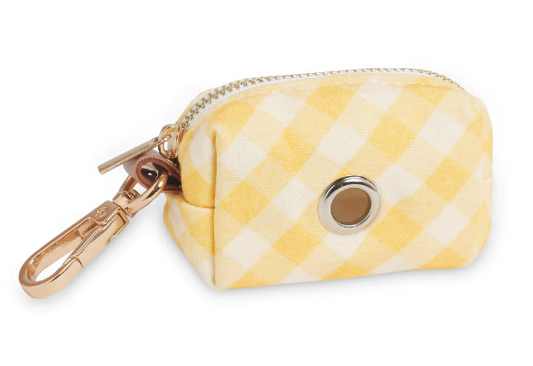 Sunny Tails - Yellow Gingham Poop Bag Holder