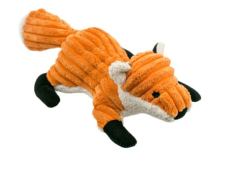 Fox Plush Squeaker Dog Toy