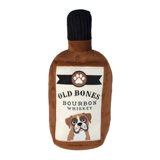 OLD BONES WHISKEY PLUSH DOG TOY