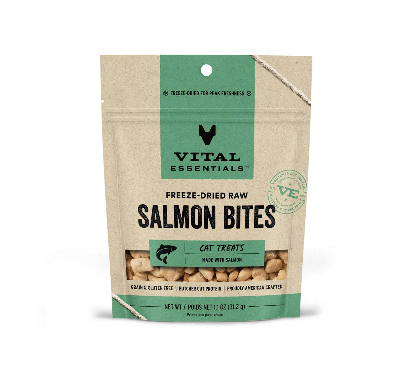 Vital Essentials Salmon Bites FD Cat Treats 1.1 oz