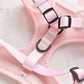 Luxe Adjustable Neck Harness - Baby Pink Heart