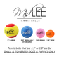 Red White Blue Tennis Ball - Regular