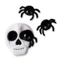 Plush Dog Toy - Skull with Spiders