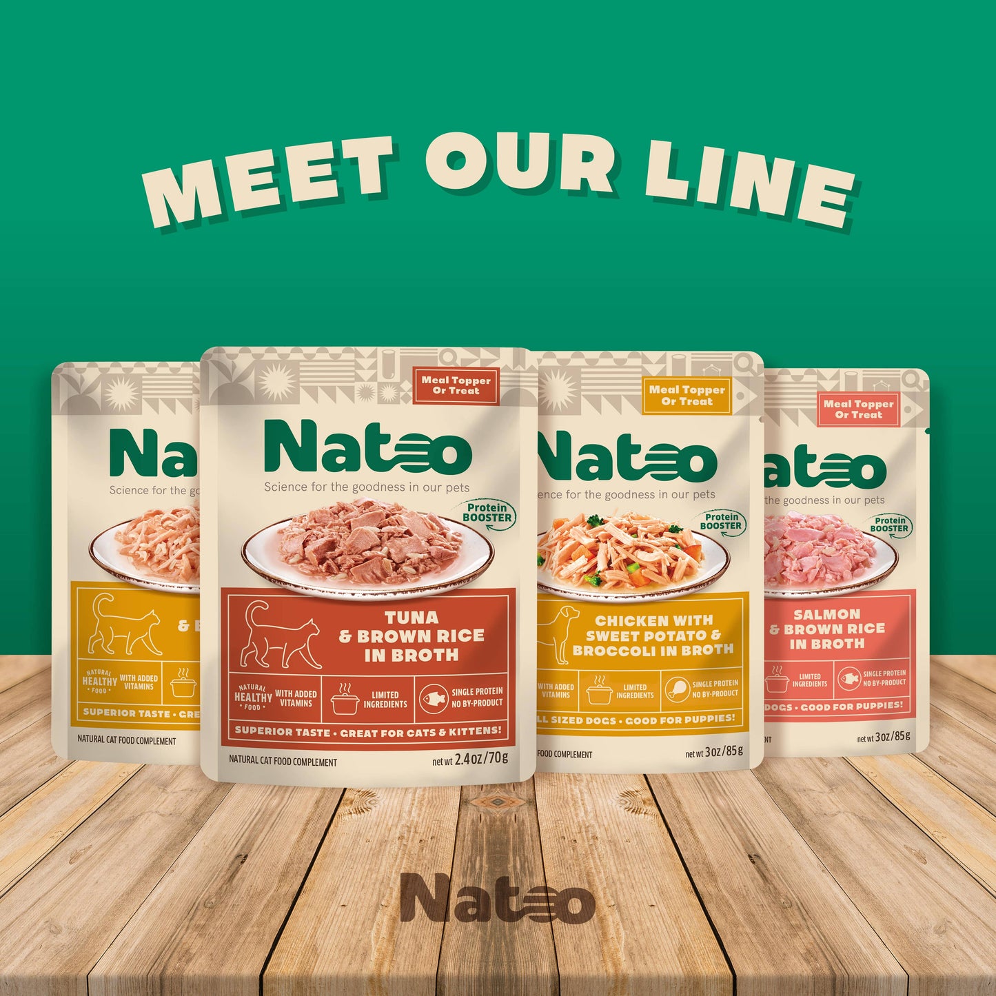 Natoo Topper for dogs - Salmon & Brown Rice