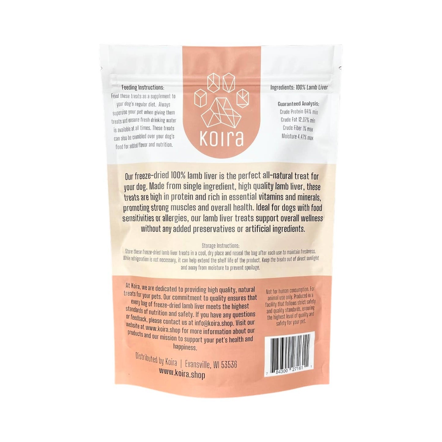 Freeze-dried Lamb Liver Dog Treats