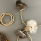 2 Rabbit Fur Cat Toy set - Monkeyfist & Quadropus