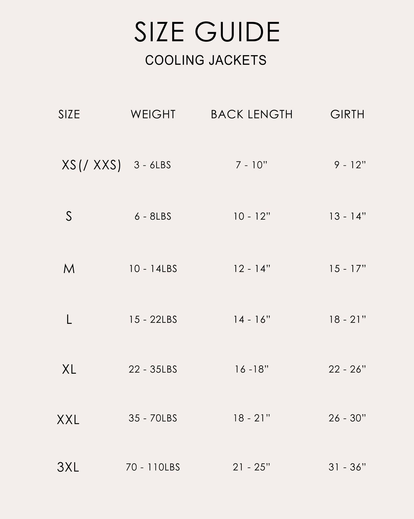 LCB Flamingo Cooling Jacket