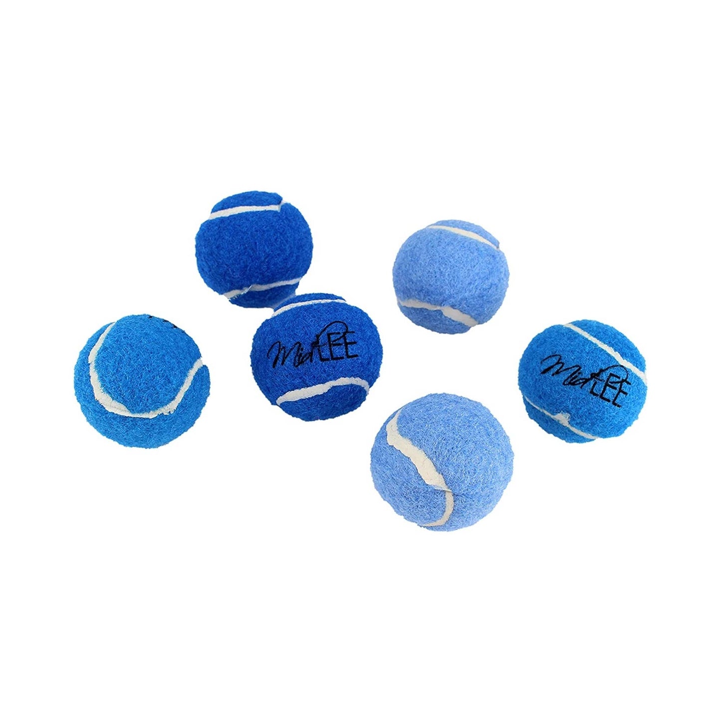 Midlee Assorted Blue Mini Tennis Squeaker Balls- Single