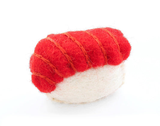 Sushi Cat Toy,  Tuna Nigiri: 3" x 2"