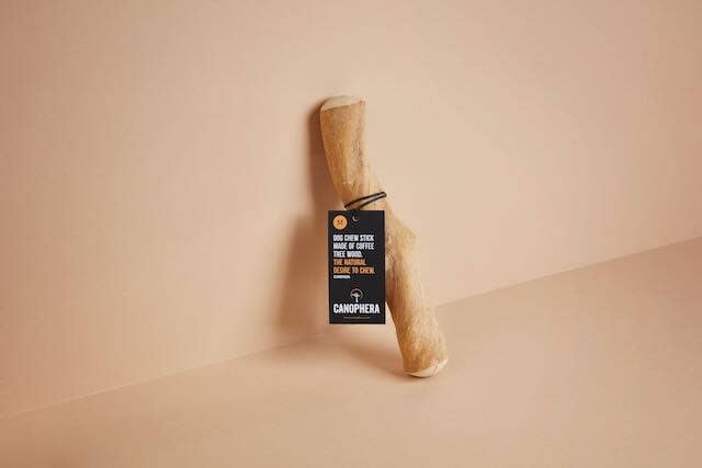 Dog Chew Stick Made of Coffee Wood.