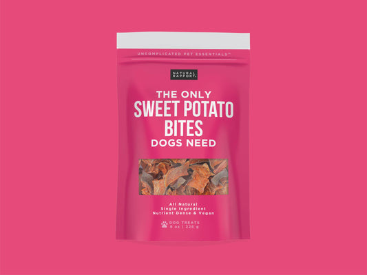 The Only Sweet Potato Bites Dogs Need: 8 oz