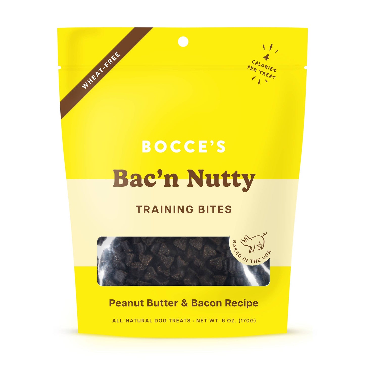 Bocce's Bakery Bac'N Nutty Training Bites Dog Treats 6oz