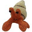 Knit Knacks Hermit Crab Organic Cotton Small Dog Toy